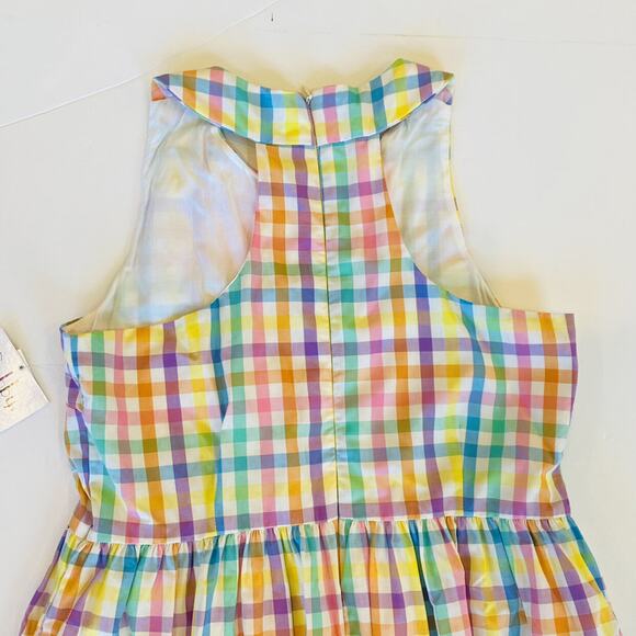 NWT Gabby 14Y Aqua Check Dress - Picture 4 of 8